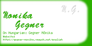 monika gegner business card