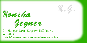 monika gegner business card